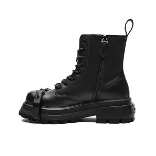 ABCICEY Short Combat Boots Women's Black