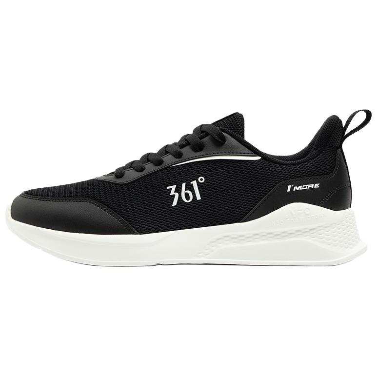 361° Life Collection Slip Resistant Abrasion Resistant Low top Casual Shoes Men's Obsidian Black Feather White