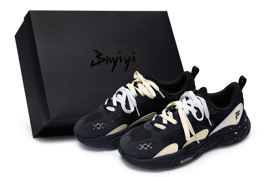 FILA Mars 2 Mars 2.0 811 Manufacturing, Tide Yellow, Special Shoe Box Slip Resistant Low top Casual Shoes Men's