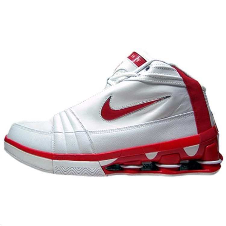Nike Nike Shox VC 4 Slip Resistant Mid top Casual Shoes Unisex Silver Red
