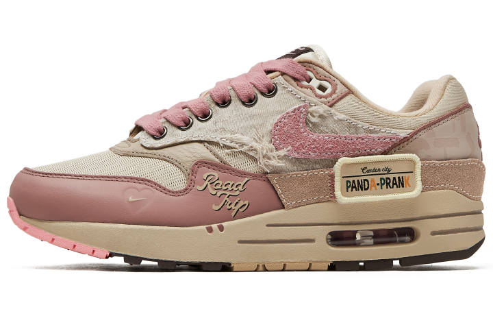 Nike Nike Air Max 1 Low top Casual Shoes Women's Pink Brown