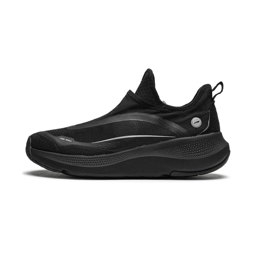 Li-Ning Li Ning SOFT GO Textile, Synthetic Leather Breathable Low top Casual Shoes Men's Black