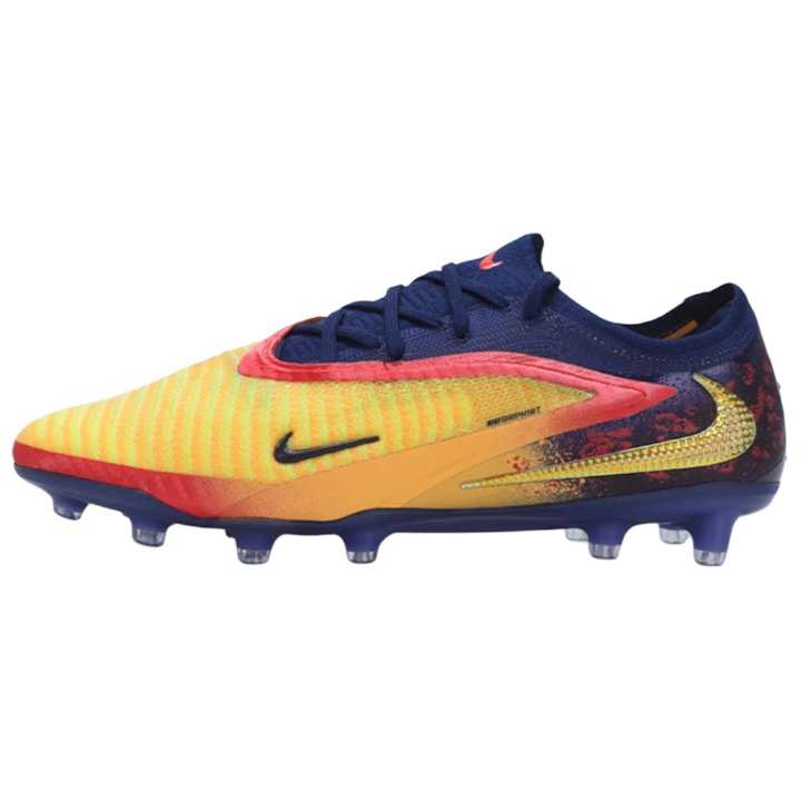 Nike Nike Phantom 6 AG Artificial Ground Artificial Turf Slip Resistant Abrasion Resistant Soccer Shoes Unisex Yellow
