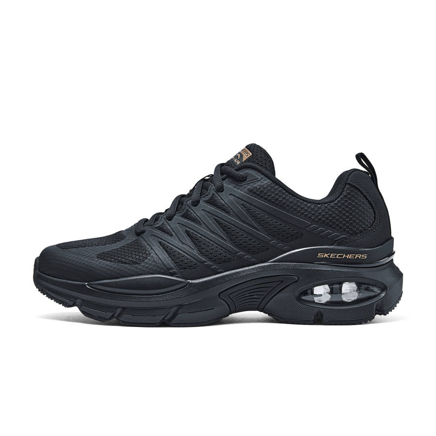 Skechers Skech Air Ventura Mesh Breathable Rebound Support Low top Casual Shoes Men's Black
