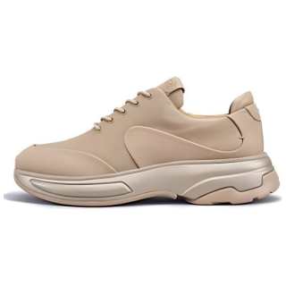 TSUBO GT Original Cushioning Abrasion Resistant Height Increasing Low top Casual Shoes Unisex Light Brown