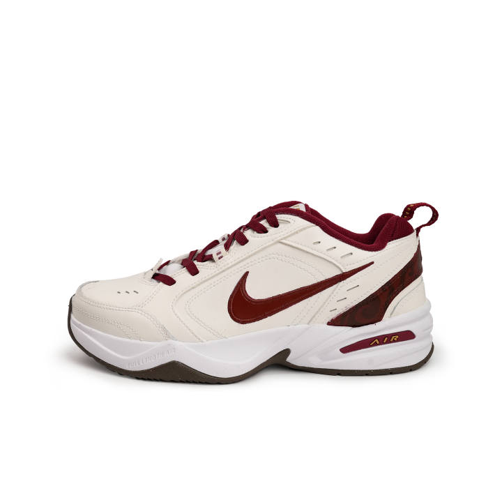 Nike Nike Air Monarch 4 Slip Resistant Abrasion Resistant Low top Casual Shoes Unisex Beige Red