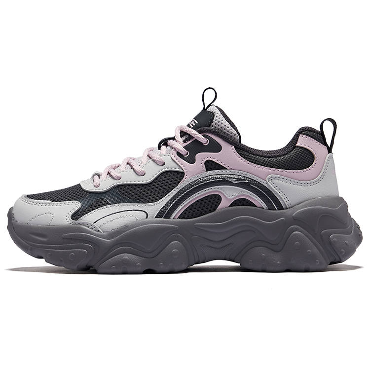 Erke Moe Claws Comfortable And Lightweight Low top Casual Shoes Women's Black Soil Mist Gray