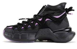 LNG Li Ning X LNG Casual Shoes Men's Mid Top Black