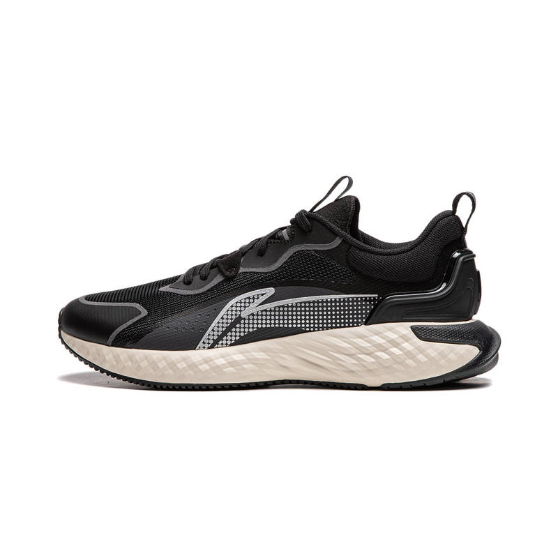 Li-Ning Li Ning Cushioning Slip Resistant Abrasion Resistant Lightweight Trendy Sneakers & Casual Shoes Men's Black/White
