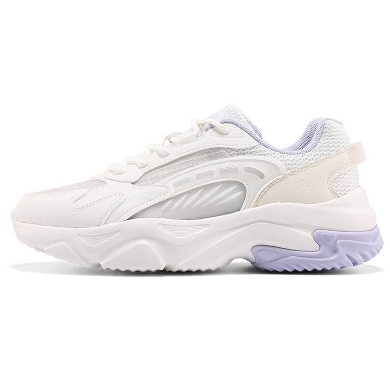 361° Yunshu Slip Resistant, Abrasion Resistant, Breathable Low top Casual Shoes Women's White Purple