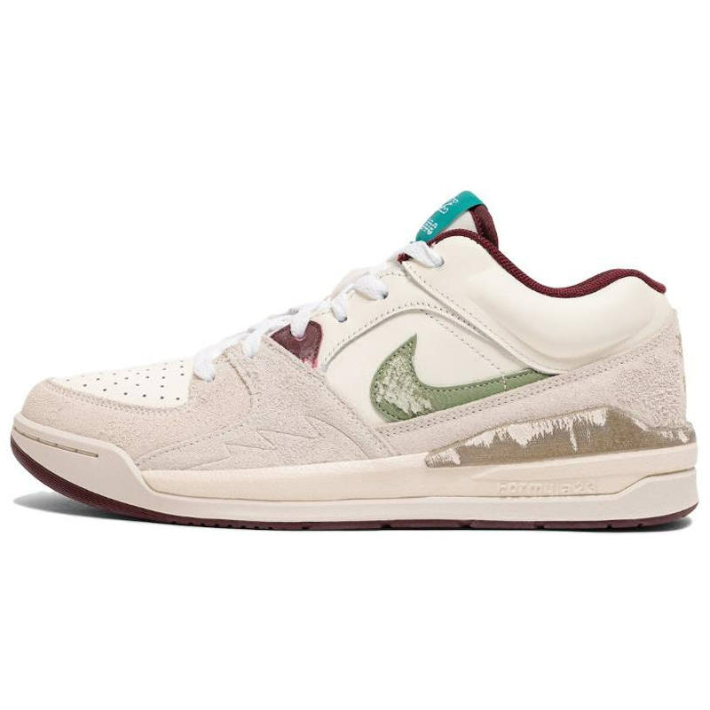 Jordan SoleFly x Jordan Stadium 90 Abrasion Resistant Breathable Low top Casual Shoes Men's Beige