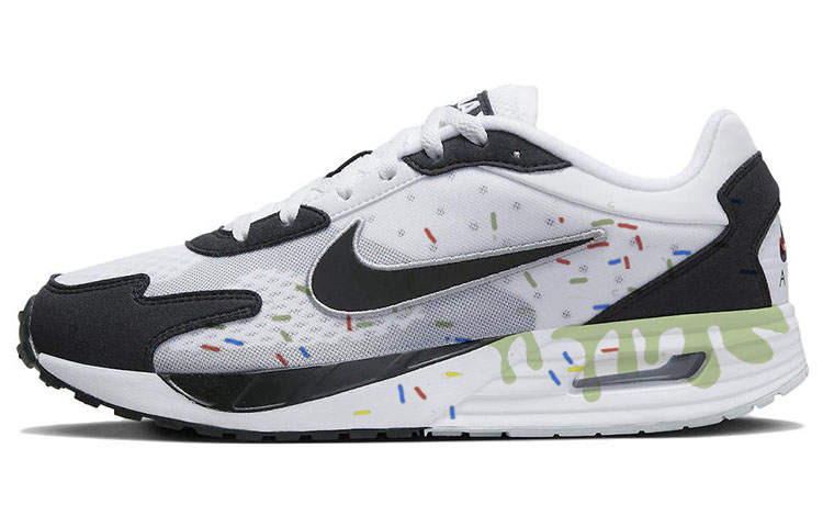 Nike Nike Air Max Solo Slip Resistant, Abrasion Resistant, Breathable, And Quick Dry Low top Casual Shoes Men's White Black