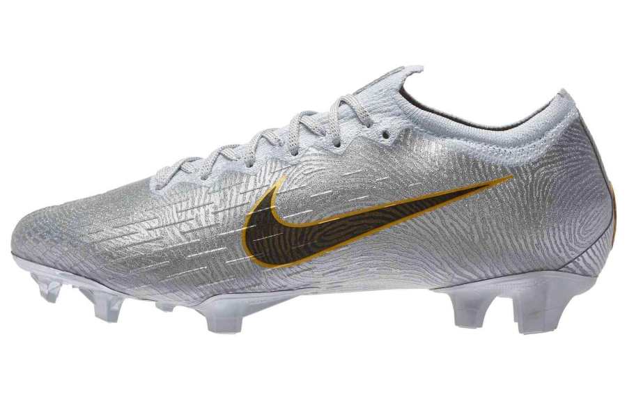 Nike Nike Mercurial Vapor 12 FG Firm Ground Natural Grass Slip Resistant Abrasion Resistant Soccer Shoes Men's Silver