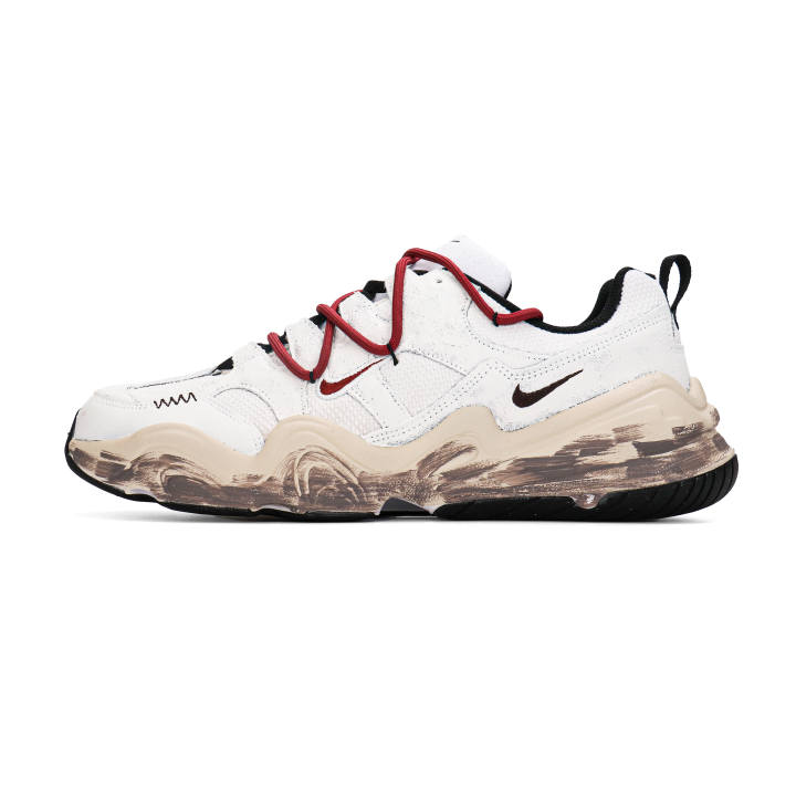 Nike Nike Tech Hera Abrasion Resistant Low top Casual Shoes Unisex Ecru