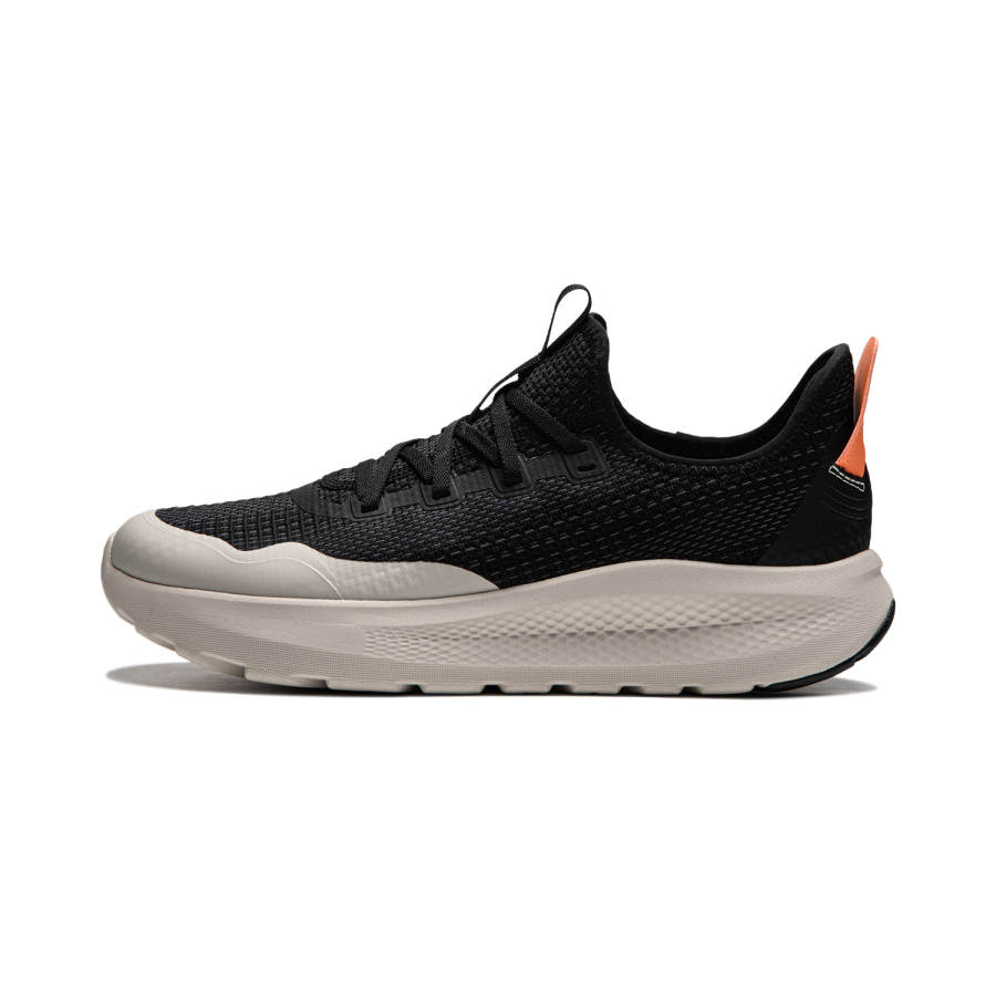 Li-Ning Li Ning Cloud Yi Slip On Cushioning Slip Resistant Abrasion Resistant Low top Casual Shoes Men's Black Gray