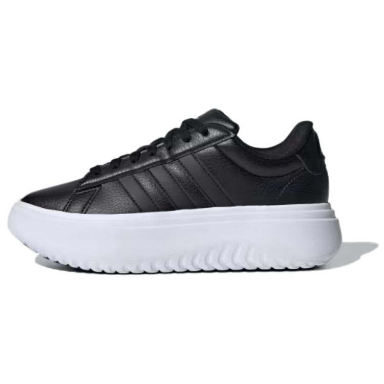 Adidas Adidas GRAND COURT Cushioning Slip Resistant Abrasion Resistant Low top Casual Shoes Women's Black White