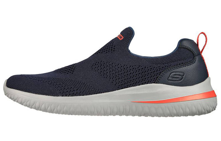 Skechers Delson 3.0 Textile, Mesh Mid top Casual Shoes Men's Marine Blue