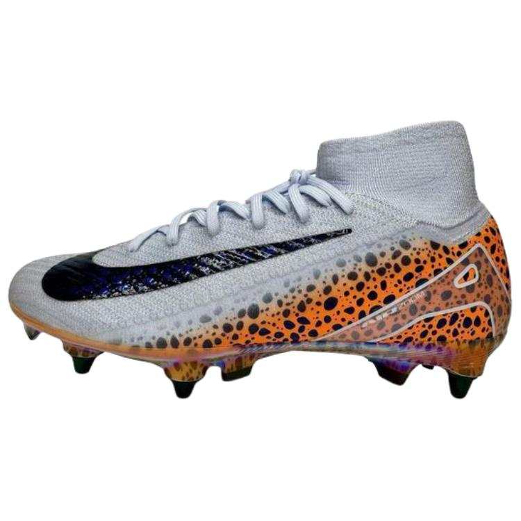 Nike Nike Mercurial Superfly 10 Abrasion Resistant Abrasion Resistant Soccer Shoes Men's Gray Orange