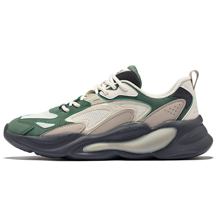 Erke 2.0 Cushioning Slip Resistant Low top Casual Shoes Men's Beige Green