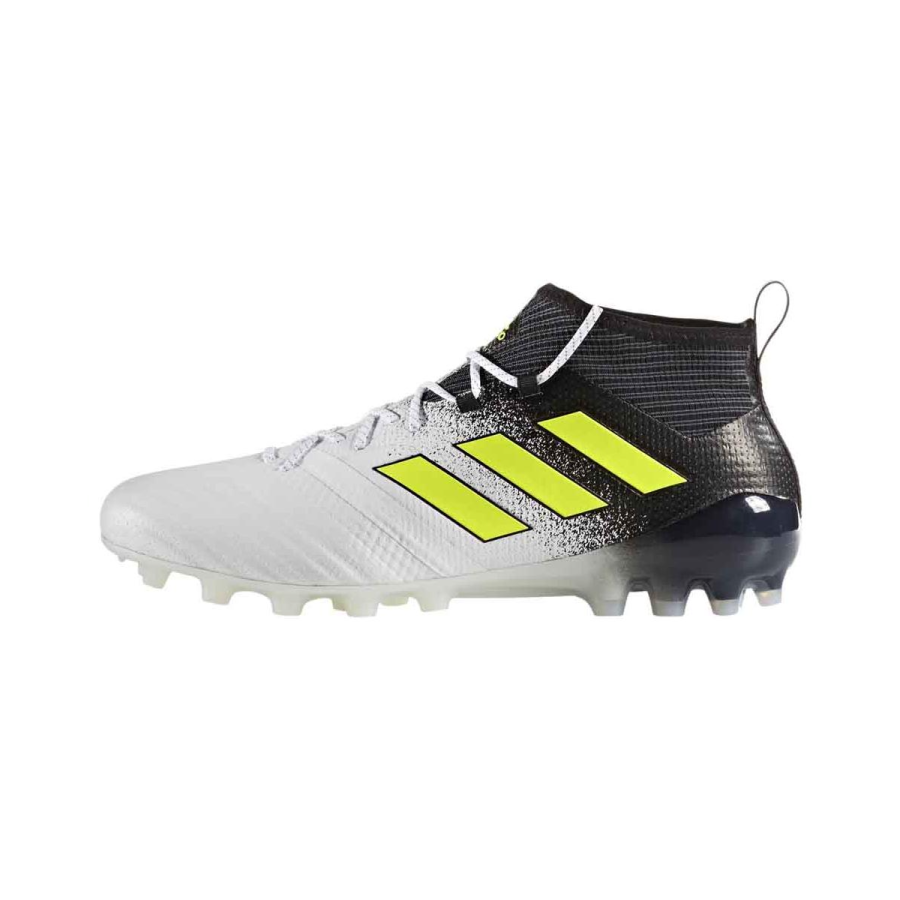 Adidas Adidas ACE 17.1 AG Artificial Ground Slip Resistant Abrasion Resistant Soccer Shoes Men's White Black