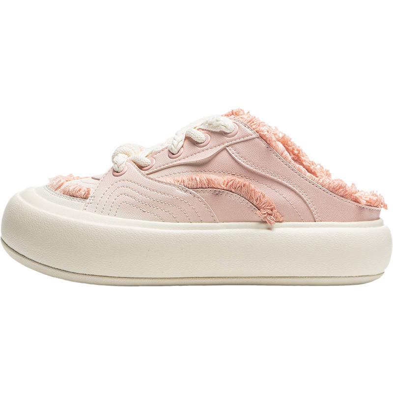 Li-Ning Li Ning Cream Puff Mule Casual Shoes Women's Pink White