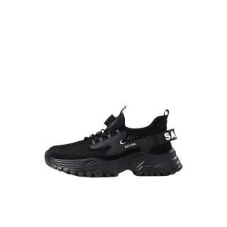 GUYISA Slip Resistant, Abrasion Resistant, Breathable Low top Casual Shoes Unisex Black
