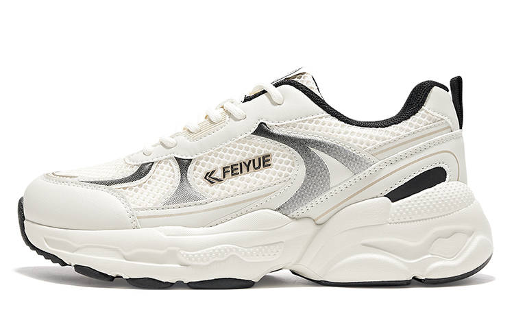 Poizon FEIYUE Low-top Casual Shoes Unisex Beige Black