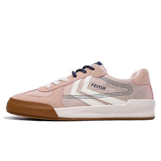 FEIYUE Wear-resistant And Lightweight Low-top Casual Shoes Women's Pink Beige