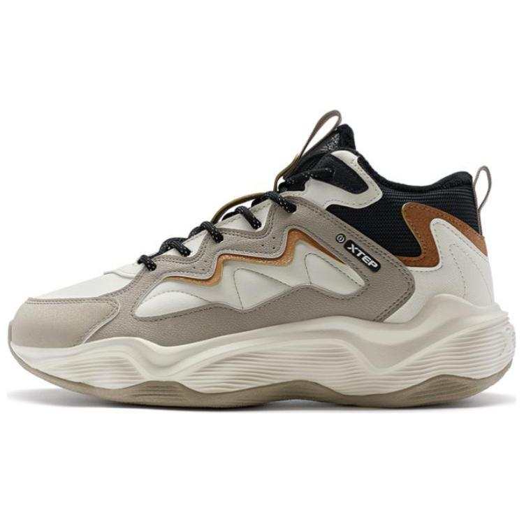 XTEP Lightning 3.0 Cushioning Slip Resistant Abrasion Resistant Low top Casual Shoes Men's Mica Gray