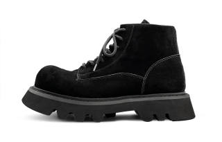 CJZKYUHU Short Combat Boots 5cm Unisex Black