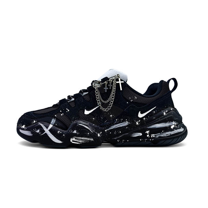 Nike Nike Tech Hera Abrasion Resistant Abrasion Resistant Low top Casual Shoes Unisex Black White