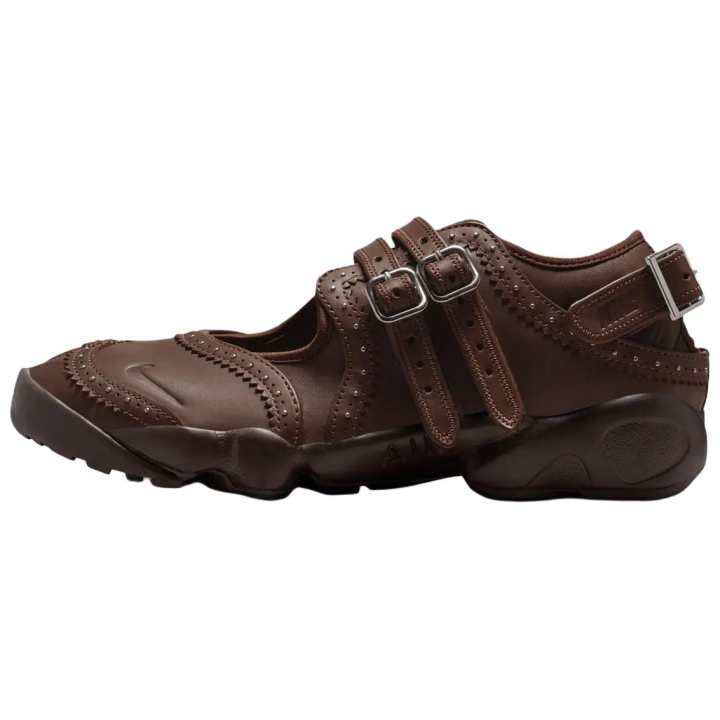 Nike Nike Air Rift Leather Mary Jane Shoes Women's Brown