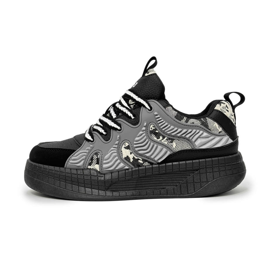SLnU★3 Slip Resistant Abrasion Resistant Low top Casual Shoes Men's Black