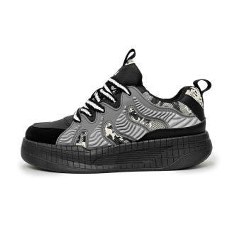 SLnU★3 Slip Resistant Abrasion Resistant Low top Casual Shoes Men's Black