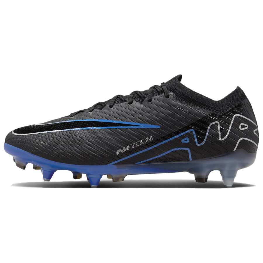 Nike Nike Mercurial Vapor 15 SG Soft Ground Natural Grass Slip Resistant Abrasion Resistant Soccer Shoes Unisex Black Blue