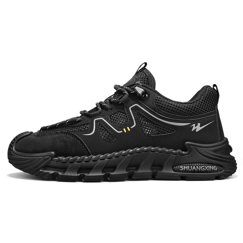 Binary Binary Lightweight And Breathable Low top Casual Shoes Men's Black