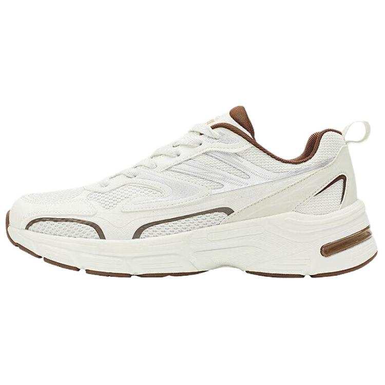 QIAODAN Halo Breathable And Lightweight Low top Casual Shoes Men's Beige Brown