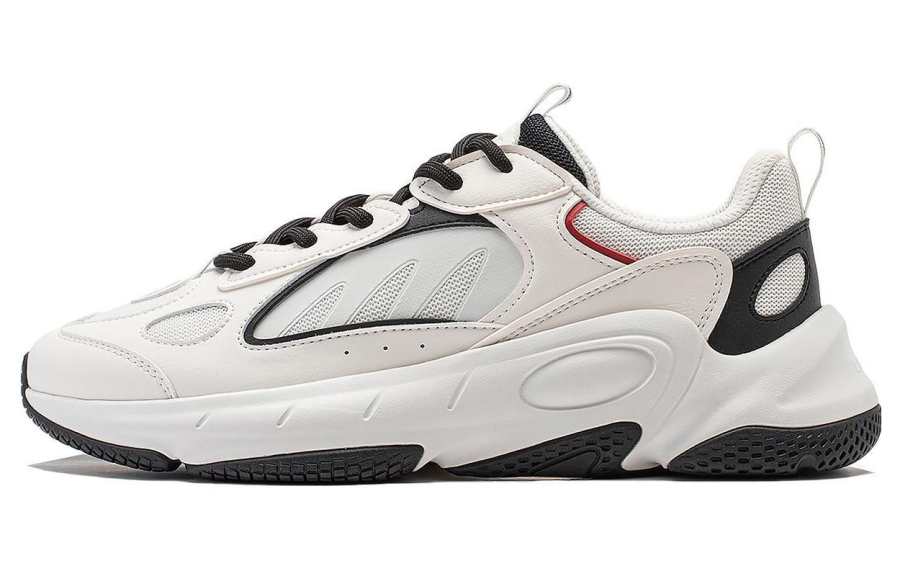 Li-Ning Li Ning Wing Style Slip Resistant Abrasion Resistant Low top Casual Shoes Men's Black White