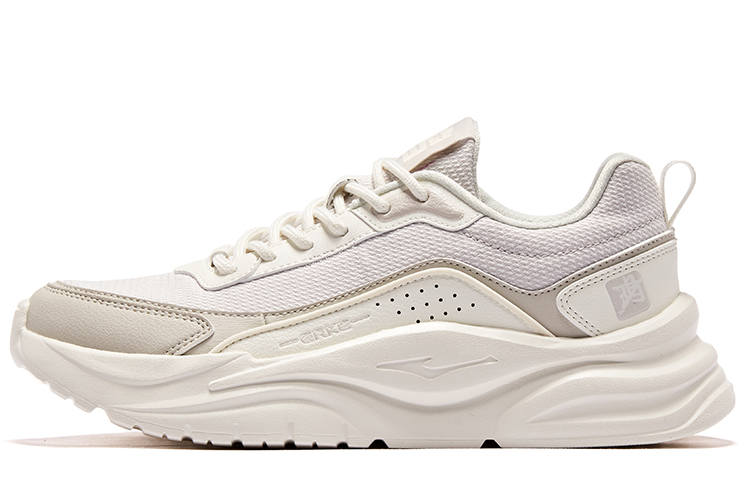 Erke Infinite Slip Resistant, Abrasion Resistant, Breathable Low top Sports Casual Shoes Women's White Gray