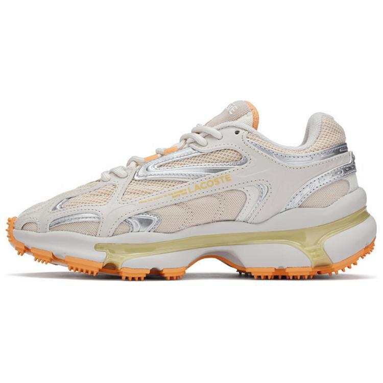 LACOSTE Slip Resistant Low top Casual Shoes Women's Light Umber/Light Orange