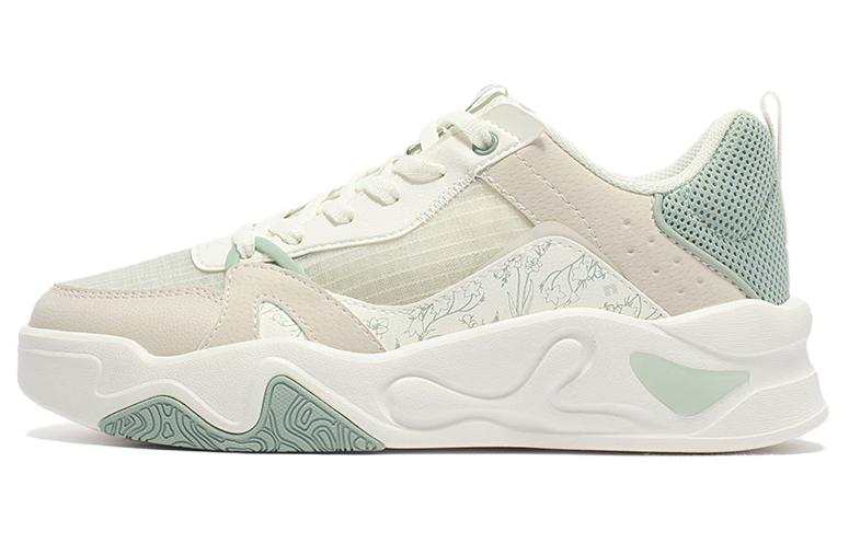 361° Cushioning, Wear Resistant Low top Casual Shoes Women's Beige Green