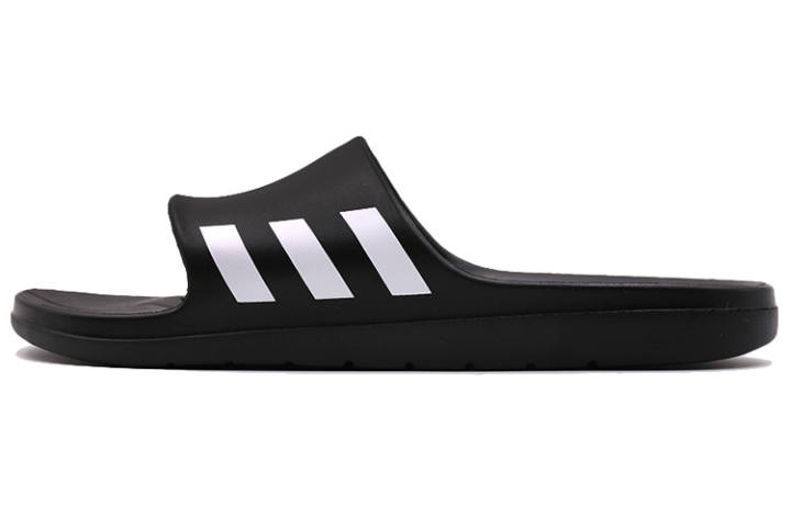 Adidas Adidas Aqualette Comfortable Quiet Slip Resistant Quiet Slip Resistant Slide Slippers Unisex Black White