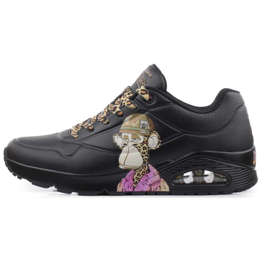 Skechers Snoop Dogg x Skechers Uno Comfortable Low top Casual Shoes Men's Black