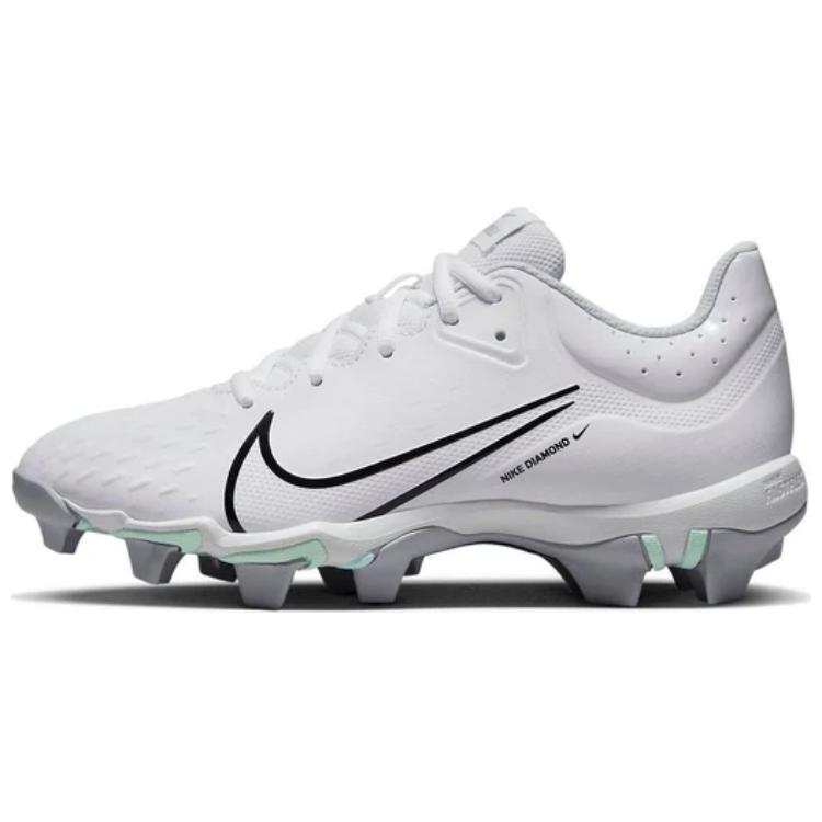 Nike Nike Hyperdiamond 4 Slip Resistant Abrasion Resistant Soccer Shoes Unisex White