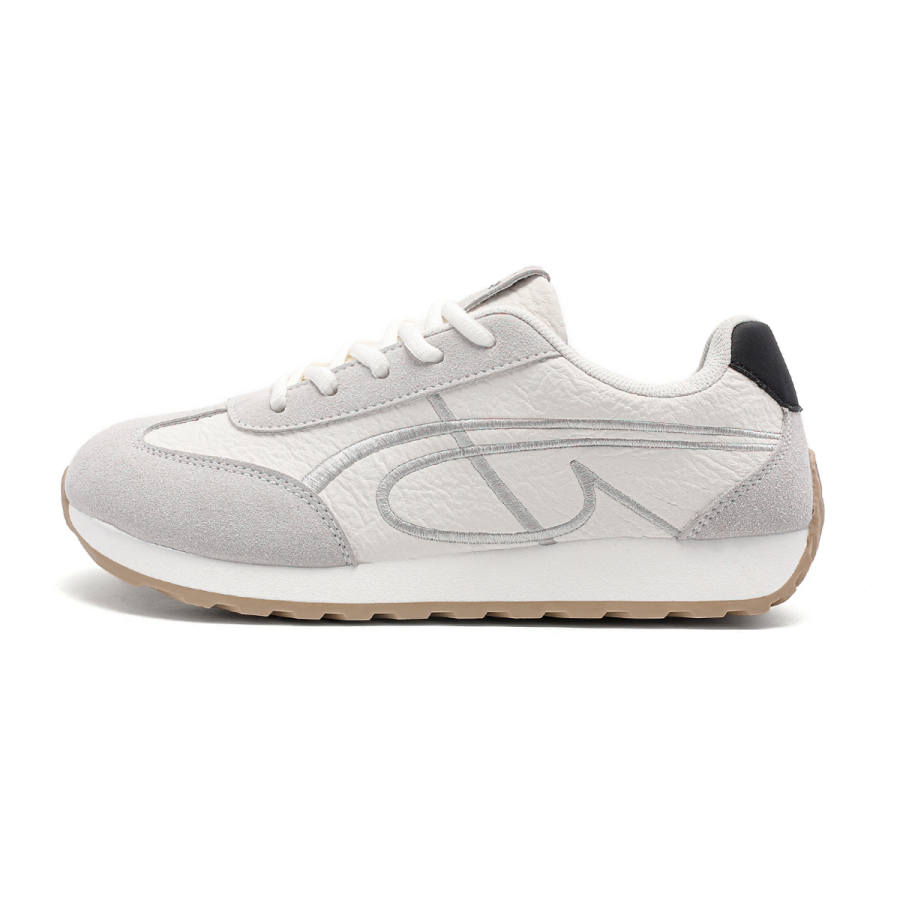 DEERWAY Low top Casual Shoes Women's Beige Gray