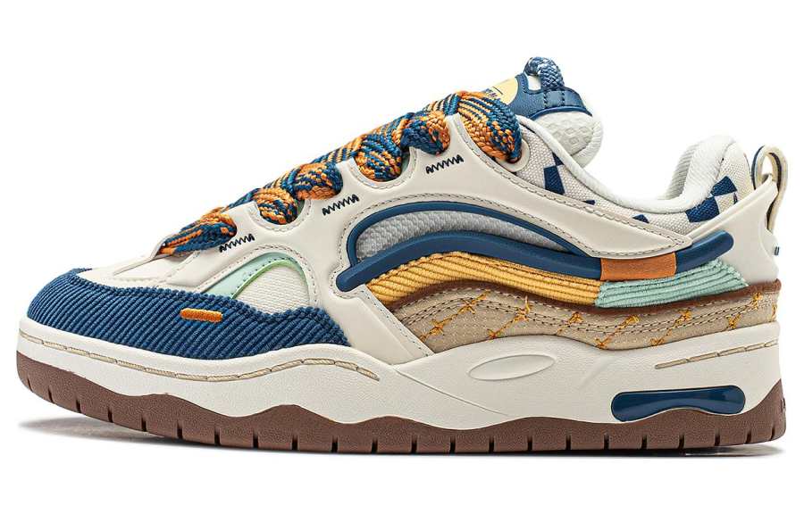 Li-Ning Li Ning CF Tracing, Reputation Comfortable And Breathable Cushioning, Wear Resistant Low top Casual Shoes Women's Ecru