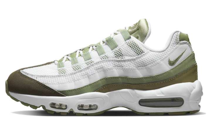 Nike Nike Air Max 95 White Medium Olive Oil Green