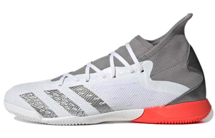Adidas Adidas PREDATOR Soccer Shoes Men's Mid Top White/Gray
