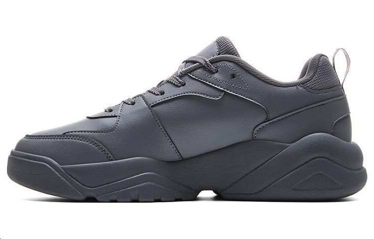 PEAK Cushioning Waterproof Cushioning Waterproof Low top Couple Casual Shoes Unisex Gray