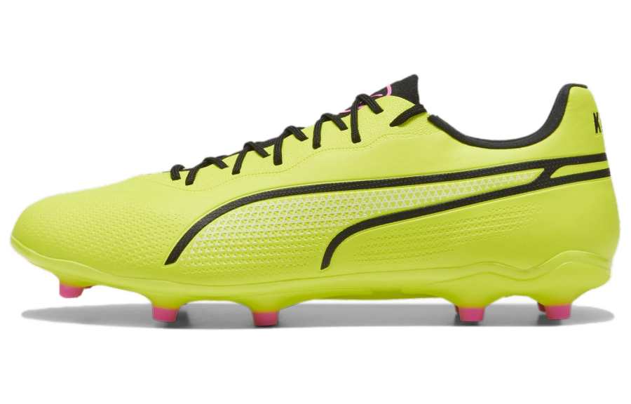 PUMA King Pro AG Artificial Ground FG Firm Ground Soccer Shoes Unisex Green Black